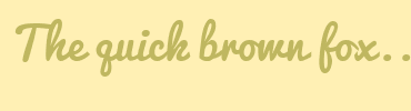 Image with Font Color BFB760 and Background Color FFF0B4